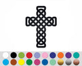 Celtic Cross Tattoo Christian bumper sticker decal