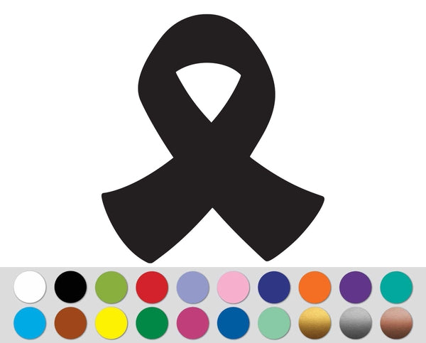 Ribbon Awareness sign bumper sticker decal